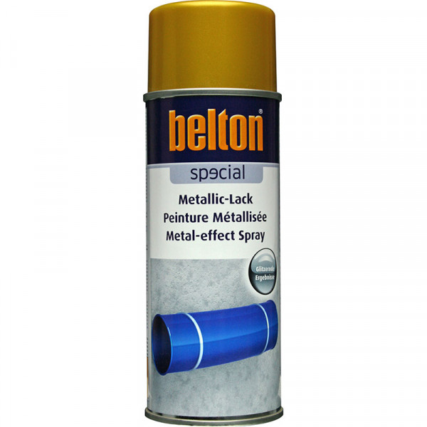 photo-Bombe de peinture Belton effet métallisé or 400ml