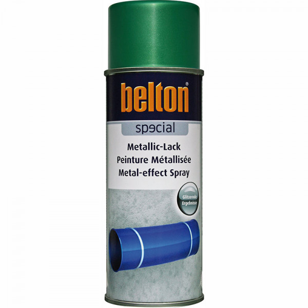 photo-Bombe de peinture Belton effet métallisé vert 400ml