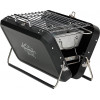 photo-Barbecue portable - Pour pique-nique camping - Noir - Acier inoxydable