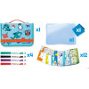 Jeux et dessins pour enfant - Mallette de voyage - Ardoise effaçable - Maped - Travel board