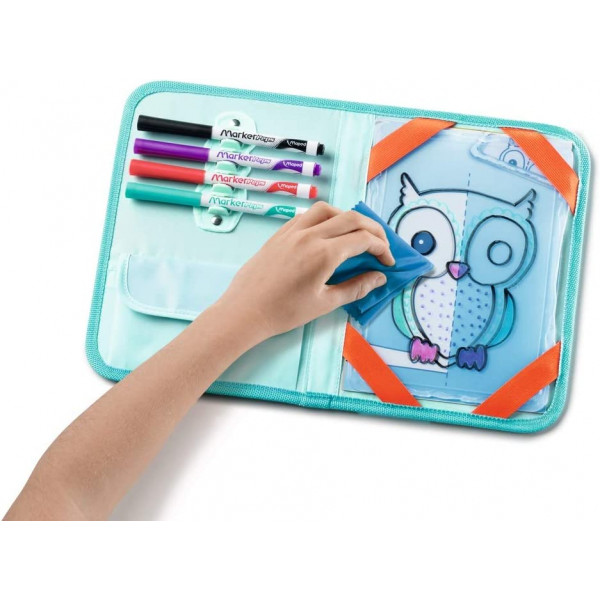 Jeux et dessins pour enfant - Mallette de voyage - Ardoise effaçable - Maped - Travel board