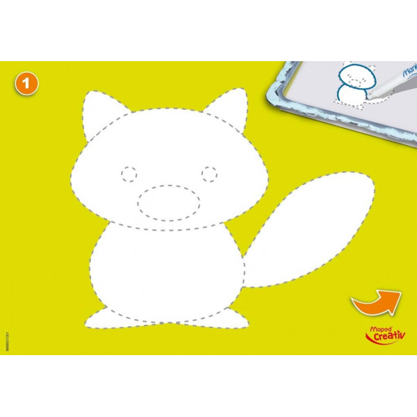 Jeux et dessins pour enfant - Mallette de voyage - Ardoise effaçable - Maped - Travel board