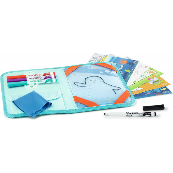 Jeux et dessins pour enfant - Mallette de voyage - Ardoise effaçable - Maped - Travel board