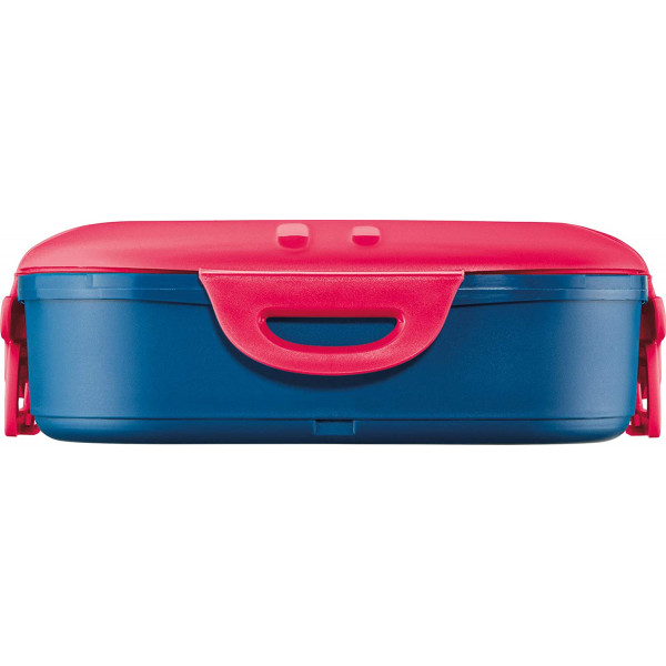Boîte à déjeuner - Plastique - Bleu Rouge - 1 compartiment - 740ml - 16 x 16 cm - Maped
