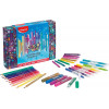 photo-Coffret - Crayons et feutres de coloriage à paillettes - 31 pièces - Maped Color'Peps