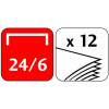Petite agrafeuse - Pour agrafes 24/6 26/6 - Ergonomique - Coloris aléatoire - Maped