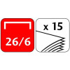 Petite agrafeuse - Pour agrafes 24/6 26/6 - Ergonomique - Coloris aléatoire - Maped