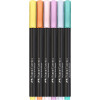 6 feutres de coloriage - Tous supports - Couleur pastel - Faber-Castell - Black Edition