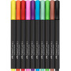 10 feutres de coloriage - Tous supports - Couleur vives - Faber-Castell - Black Edition