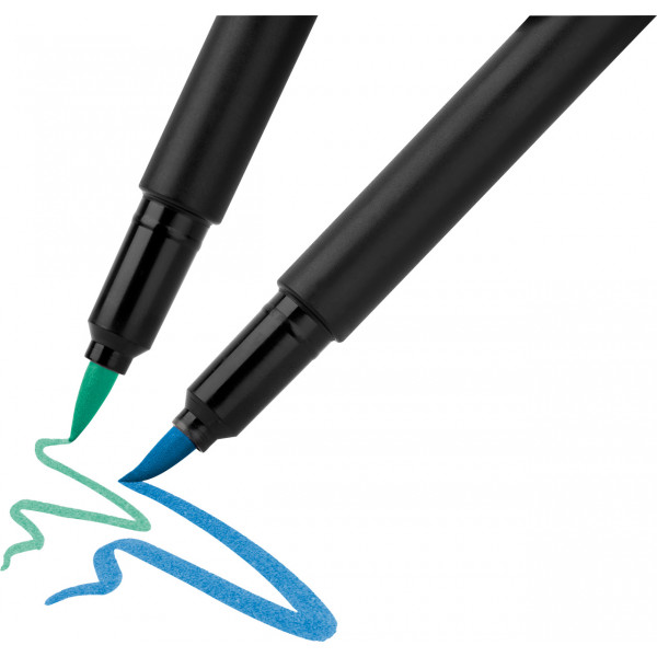 20 feutres de coloriage - Tous supports - Couleur vives - Faber-Castell - Black Edition