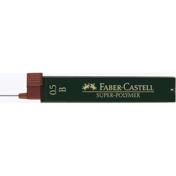 photo-Mines - B - 0,5 mm - Recharge pour porte-mines - Faber-Castell - Super polymer