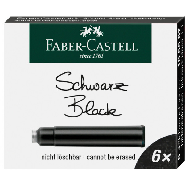 photo-Cartouches d'encre pour stylo plume - Petite taille - Noir - Faber-Castell