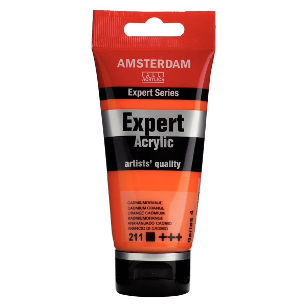 photo-Tube de peinture acrylique - Orange de cadmium 211 - Expert Acrylic - Amsterdam