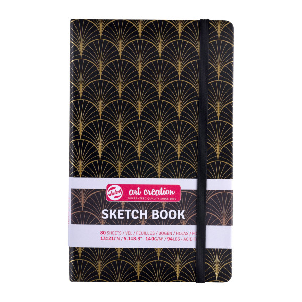 Carnet - Croquis - Dessin - Notes - 13x21cm - 80pages - Couverture art déco