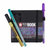 Carnet - Croquis - Dessin - Notes - 12x12cm - 80pages - Couverture noire - Sakura