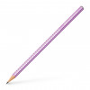 photo-Crayon gris - Crayon graphite - Violet avec strass - Mine B - Faber-Castell