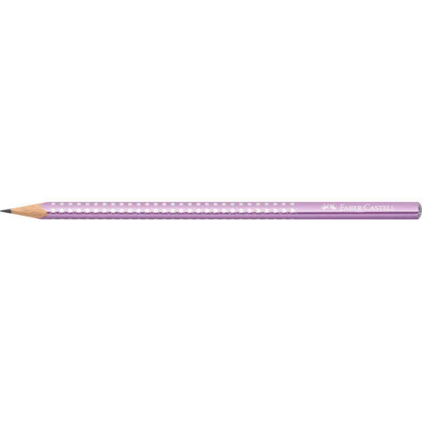 Crayon gris - Crayon graphite - Violet avec strass - Mine B - Faber-Castell