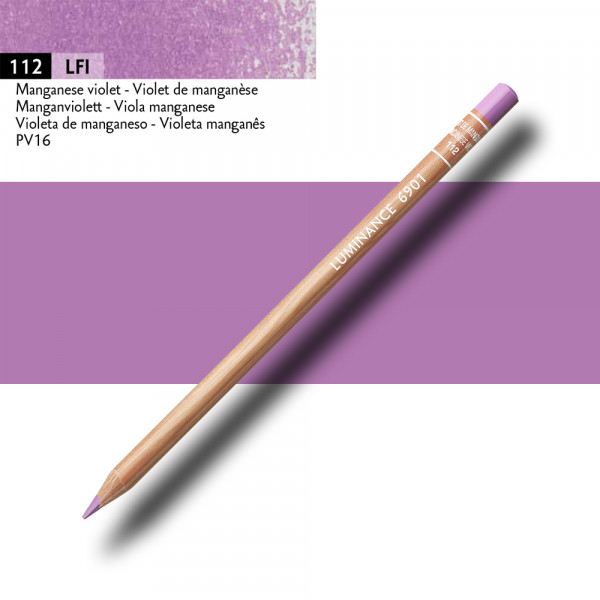 Crayon de couleur - Violet de manganèse - Caran d'Ache - Luminance 6901