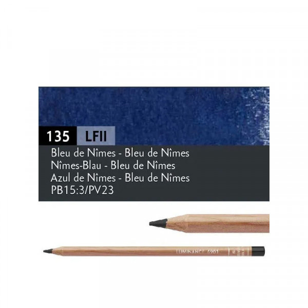 Crayon de couleur - Bleu de Nîmes - Caran d'Ache - Luminance 6901