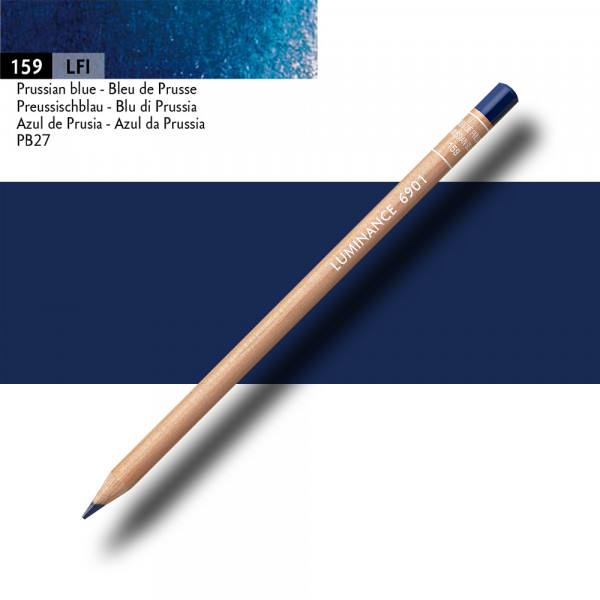 Crayon de couleur - Bleu de Prusse - Caran d'Ache - Luminance 6901