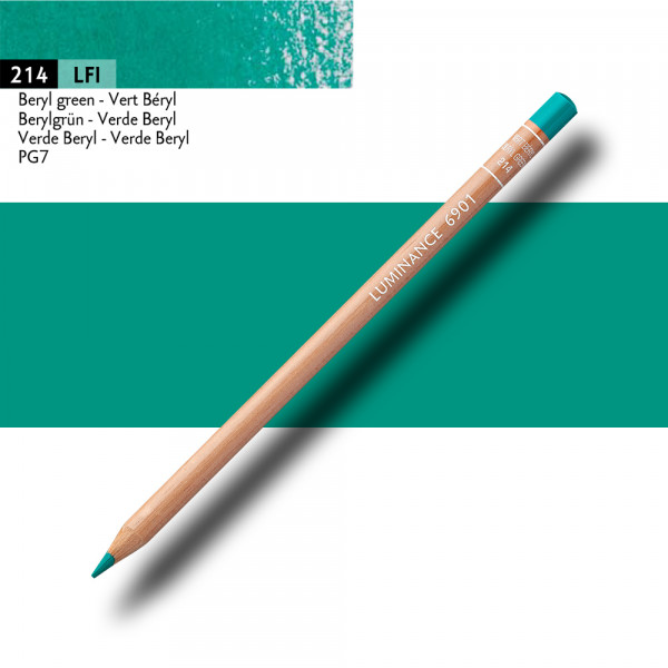 Crayon de couleur - Vert Beryl - Caran d'Ache - Luminance 6901