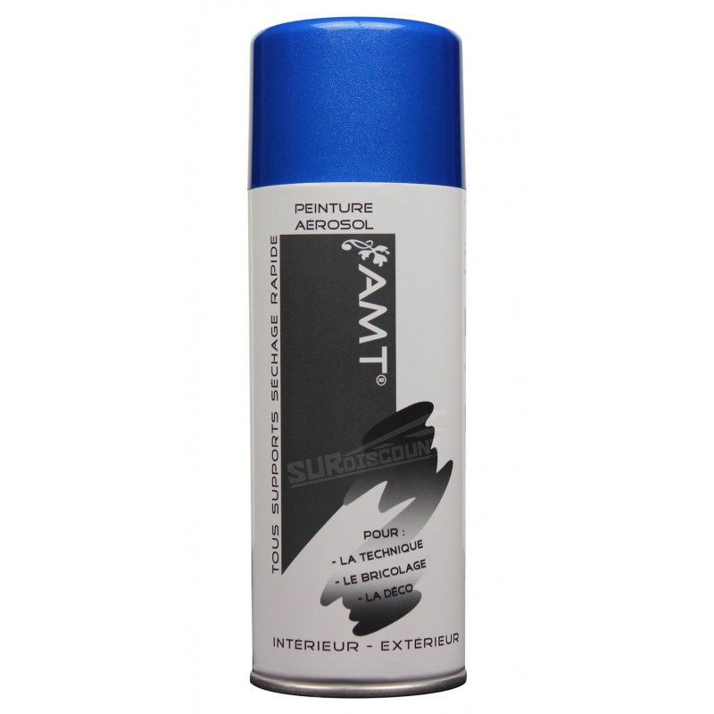 photo - Bombe de peinture - Bleu métallisé - AMT - 330ml