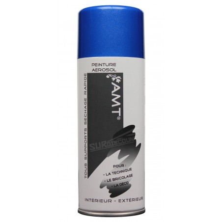 photo - Bombe de peinture - Bleu métallisé - AMT - 330ml