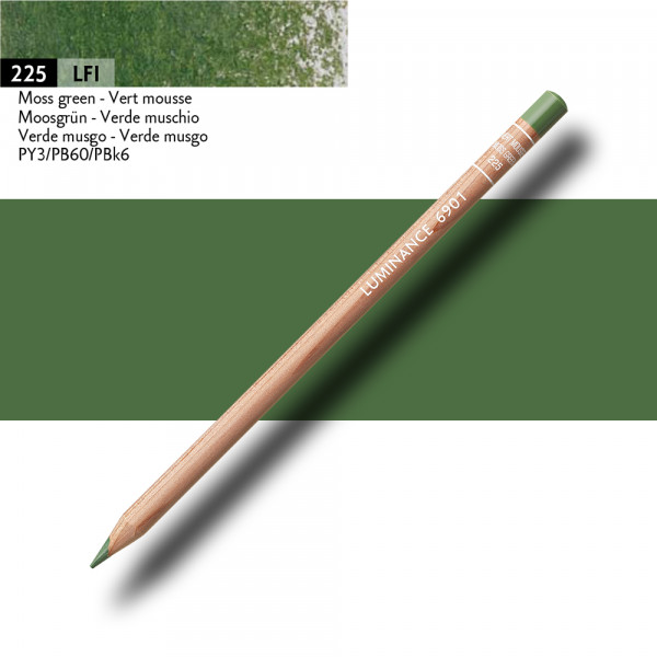 Crayon de couleur - Vert mousse - Caran d'Ache - Luminance 6901
