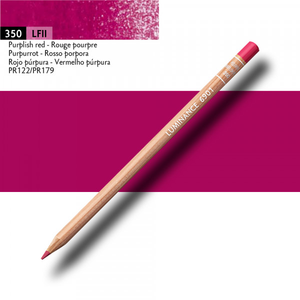 Crayon de couleur - Rouge pourpre - Caran d'Ache - Luminance 6901