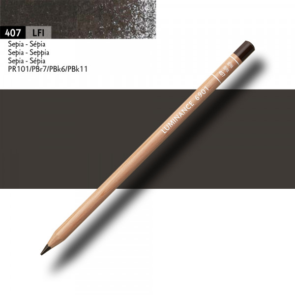Crayon de couleur - Marron sépia - Caran d'Ache - Luminance 6901