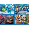 4 puzzles - Disney - Cars - Toys Story - Némo - Monstre et compagnie - 50 80 100 et 150 pièces