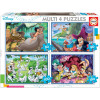 photo-4 puzzles - Disney - Peter Pan - 101 dalmatiens - Alice - Le livre de la jungle