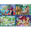 4 puzzles - Disney - Peter Pan - 101 dalmatiens - Alice - Le livre de la jungle