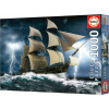 Puzzle - Tempête de mer - Bateau - Caravelle - 1000 pièces - 68x48cm - Educa