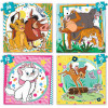 Mallette de 4 puzzles - Disney - Le roi lion - Bambi - Livre de la jungle - Dès 4 ans