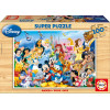 photo-Puzzle - Les héros de Disney - 100 pièces imitation bois - 36 x 26 cm