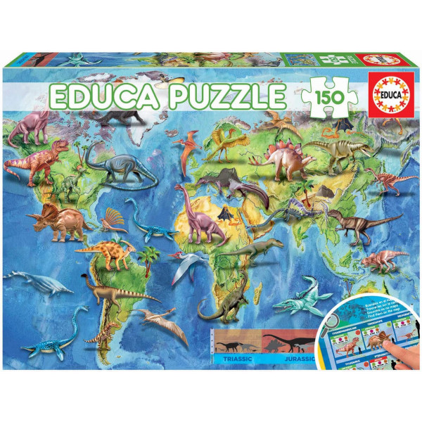 Lot De 2 Puzzles En Bois 100 Pièces - Carte Du Monde Et Espace Pour Enfants 4-10 Ans