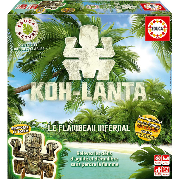photo-Jeu de société - Koh-Lanta - Le flambeau infernal - Pour toute la famille - Dès 6 ans