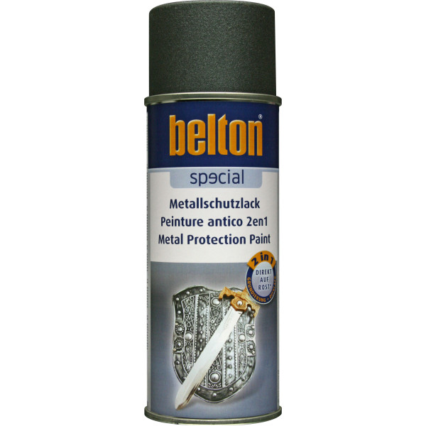photo-Bombe de peinture - Antirouille - Gris anthracite - 3 en 1 - Apprêt - Peinture - Finition - Belton