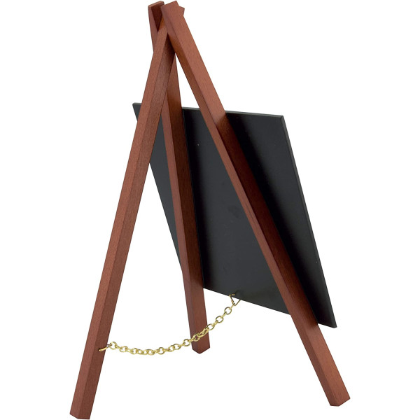 Mini chevalet en bois - Ardoise noire - 24x15cm - Menu - Décoration de table
