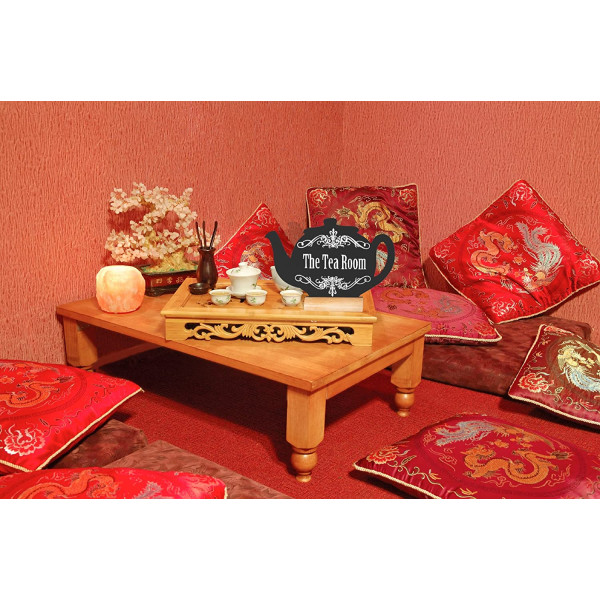 Ardoise de table en forme de théière - Menu - Décoration de table - Securit