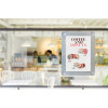 Support pour affiche - Porte-affiche - Avec ventouses - Transparent - 39x27cm cm