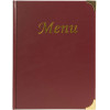 photo-Menu de restaurant - Protège menu - A4 - Couverture rouge - 8 pages