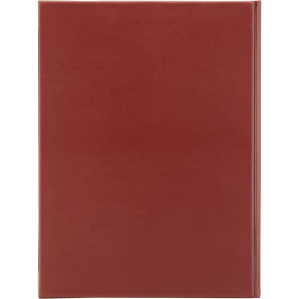 Menu de restaurant - Protège menu - A4 - Couverture rouge - 8 pages