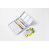 Peinture aquarelle - Fine - Coffret métal de 12 demi-godets - Pébéo