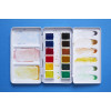 Peinture aquarelle - Fine - Coffret métal de 12 demi-godets - Pébéo