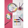 Peinture aquarelle - Fine - Coffret métal de 12 demi-godets - Pébéo