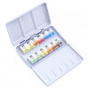 Peinture aquarelle - Fine - Coffret métal de 12 demi-godets - Pébéo
