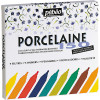 photo-Feutres porcelaine - Pébéo - Porcelaine 150 - Pochette de 9 couleurs