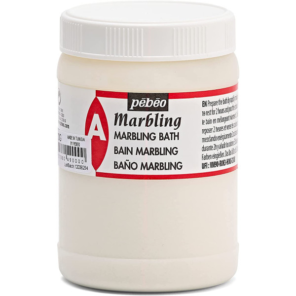 photo-Produit pour réaliser des marbrures - Pébéo - Marbling bain - Pot de 200g